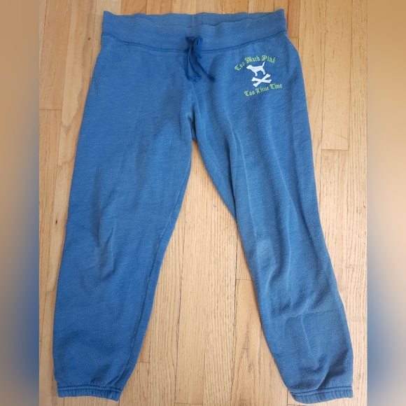 PINK Victoria's Secret Vintage Sweatpants with Embroidery and Patchwork - Picture 2 of 3